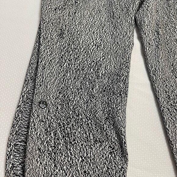 Lululemon Ready To Rulu Pant Jogger Running Leopard Jacquard White Black Size 4 - Picture 7 of 7